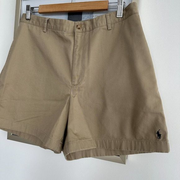 Ralph Lauren Sport Golf Shorts Womens 14 Khaki Beige Chino Vintage Preppy - Picture 4 of 7